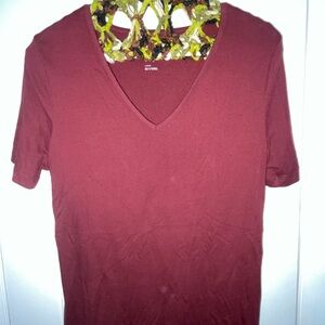 A new day large maroon t shirt